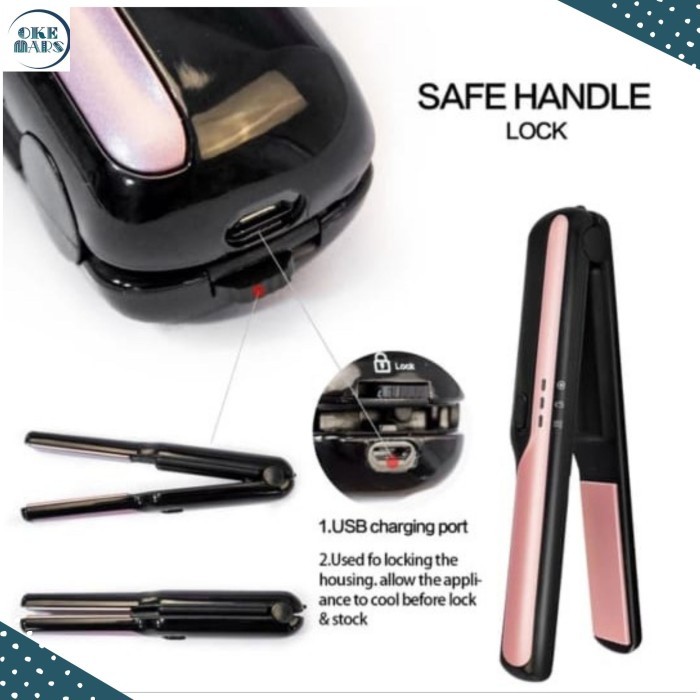 READY STOCK Catokan Rambut Tanpa Kabel Catokan Wireless Portable