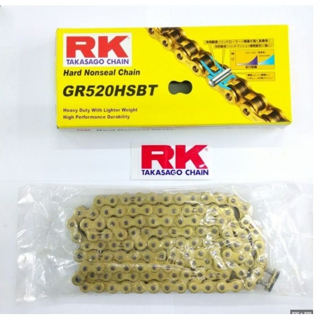 Rantai RK Takasago Chain 520 HSBT - 130L Warna Gold