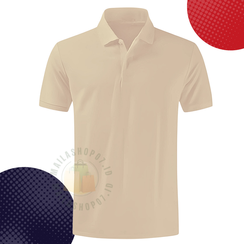 Polo Shirt / Kerah Wangki Kaos Polos Seragaman Kekinian Pria Dan Wanita Cowok Scrape Bahan List Leng