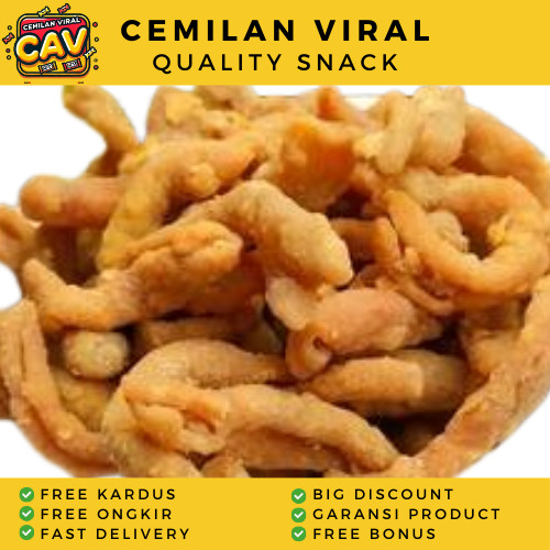 

CAV KERIPIK USUS BBQ 500g Keripik Usus Crispy Usus Kering Usus Crispy Kriuk Cemilan Terlaris
