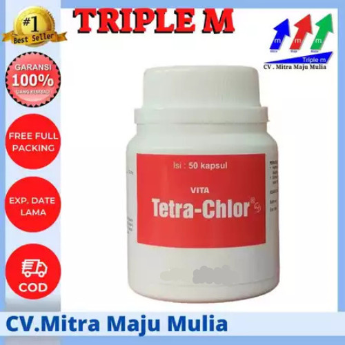 Tetra Chlor Kaplet 50 Vitamin Untuk Ayam Sehat