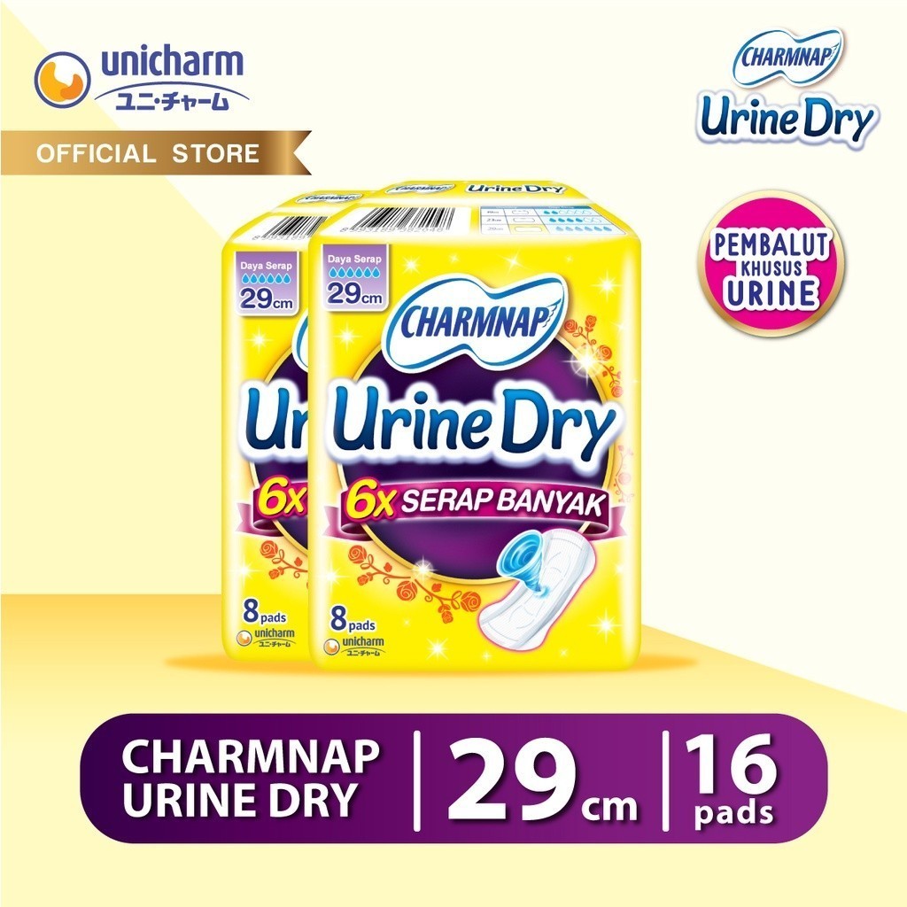 CharmNap Urine Dry Pembalut Urine 29cm - 2 Packs