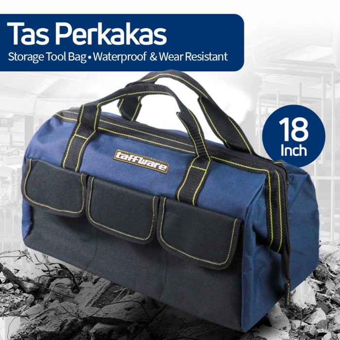 Tas Perkakas 18" Inch Jinjing Tebal Storage Tool Bag Waterproof A03403