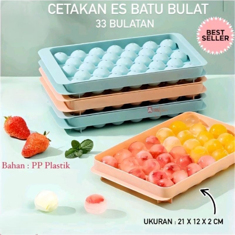 Cetakan Es Batu Jelly Bola-Bola Kecil / Cetakan Agar-agar Bulat / Alexish 174 Marusei