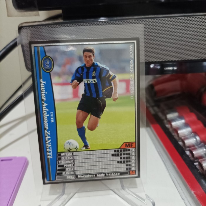 KY562 Kartu Bola Panini WCCF Javier Zanetti Milan | Edisi Kolektor LEGENDARY