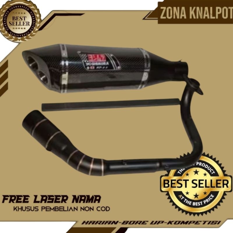 Knalpot pcx150 YOSHIMURA R11 fullkarbon untuk beat scoopy nmax aerox mio vario DLL