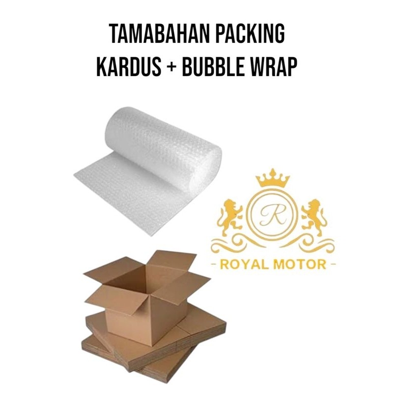 

TAMBAHAN PACKING KARDUS + BUBBLE WRAP Merek Narita