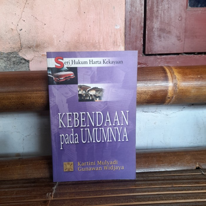 ASLI BUKU Seri Hukum Harta Kebendaan Pada Umumnya By Kartini Mulyadi