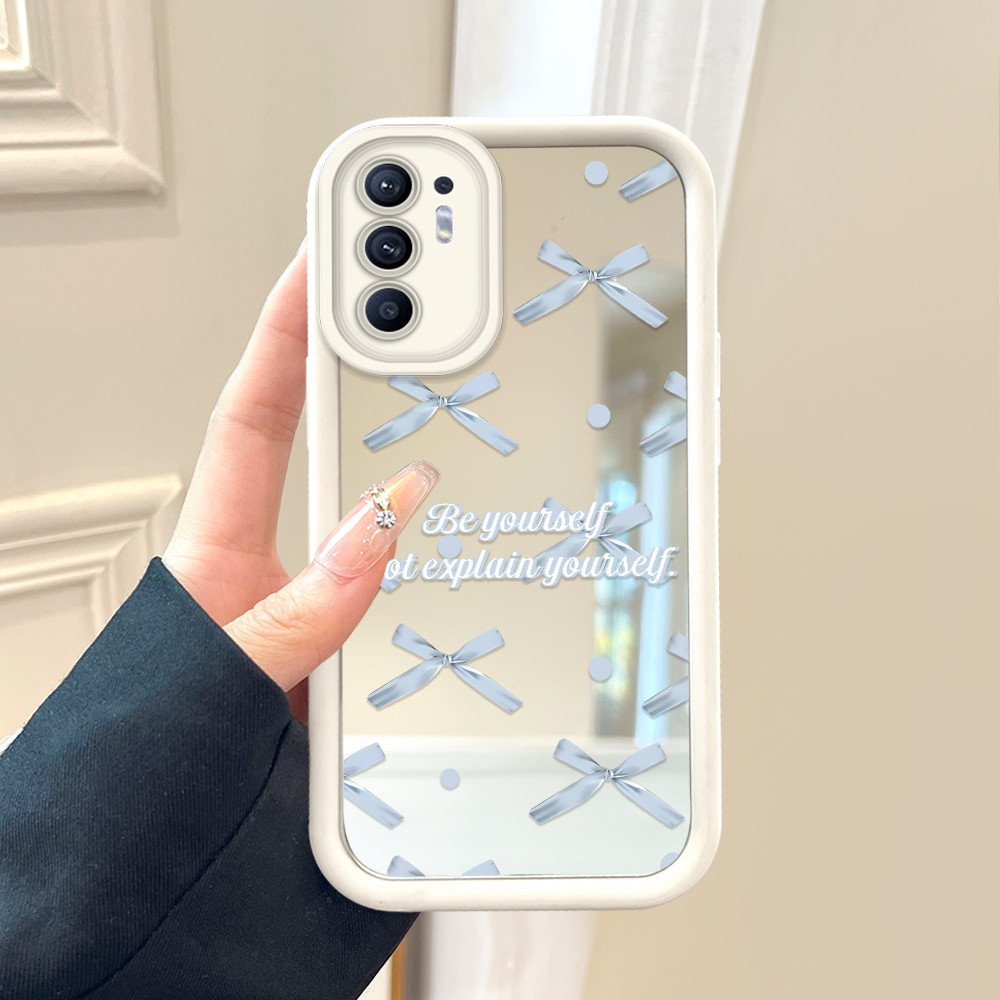 Casing Hp Untuk OPPO Reno 6 Cassing Soft Cesing Mirror JZ Bow 8215 Softcase Silikon Phone Case Kesin