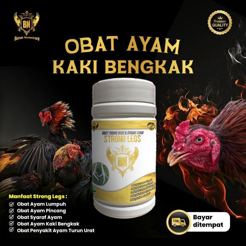 STRONG LEGS - Obat Ayam Kaki Bengkak, Ayam Lumpuh, Ayam Pincang, Turun Urat - BN