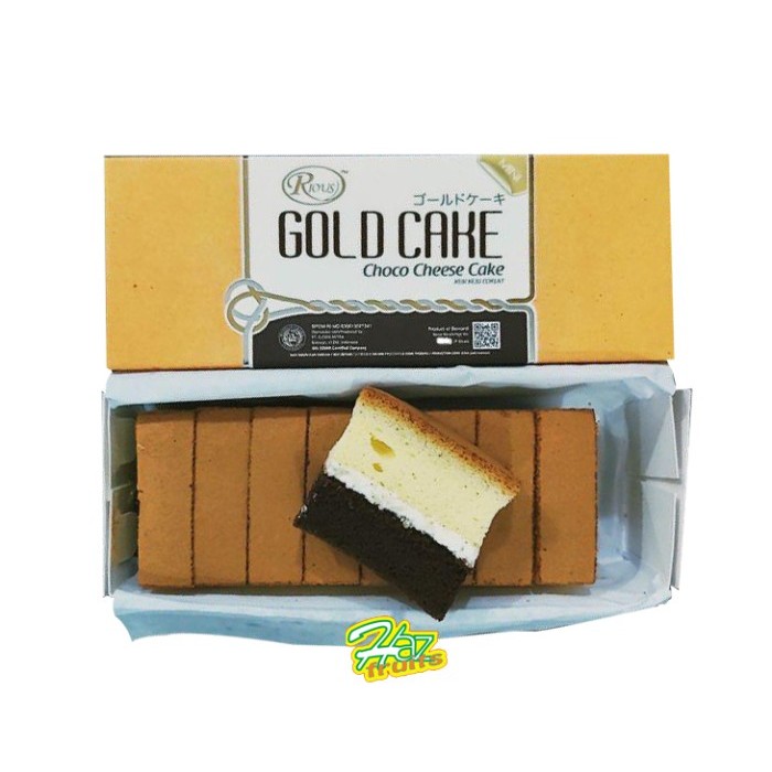 

Rious Gold Cake Choco Cheese Cake / Kue Coklat Keju - 400 gram