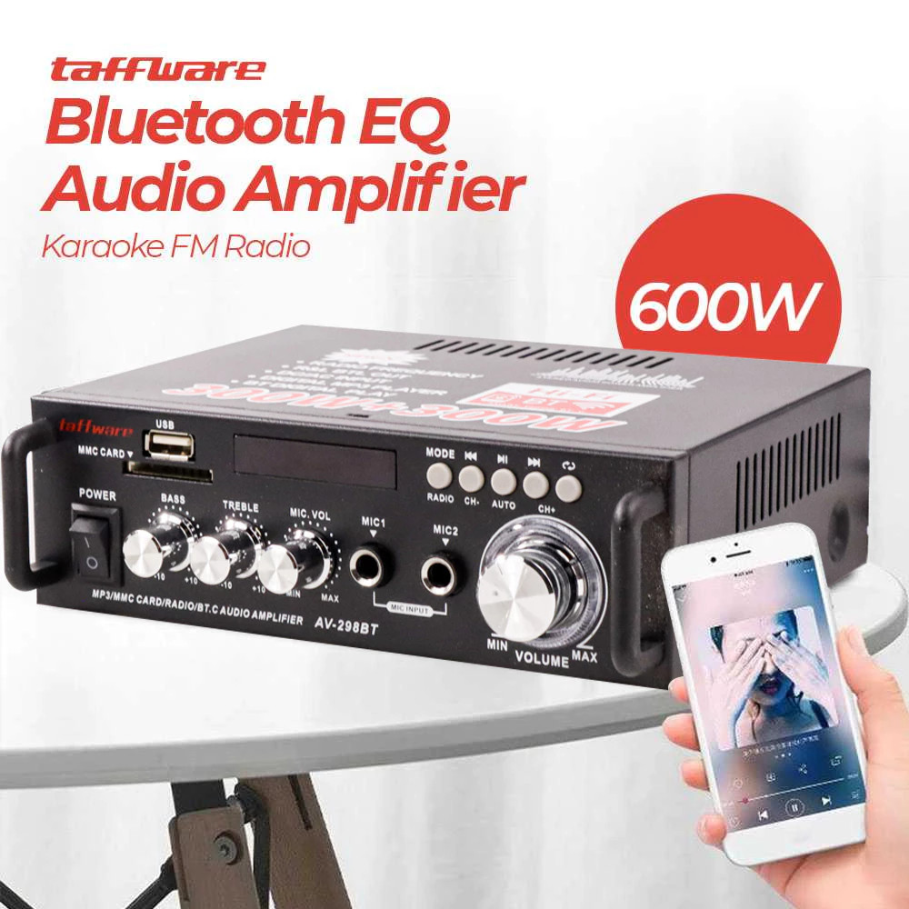 BT-298A 300W Amplifier Bluetooth Audio Karaoke EQ Audio Amplifier Karaoke Home