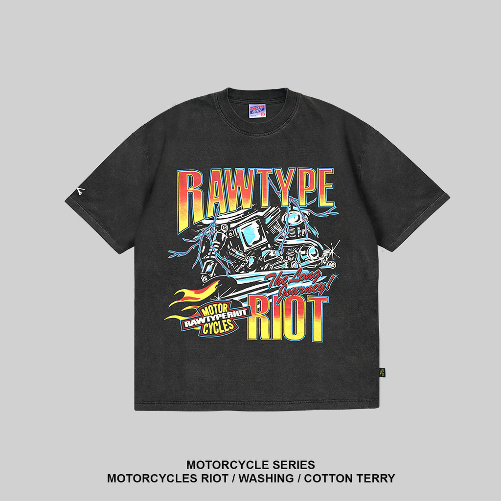 RAWTYPE RIOT Motorcyles Riot - Blackwash