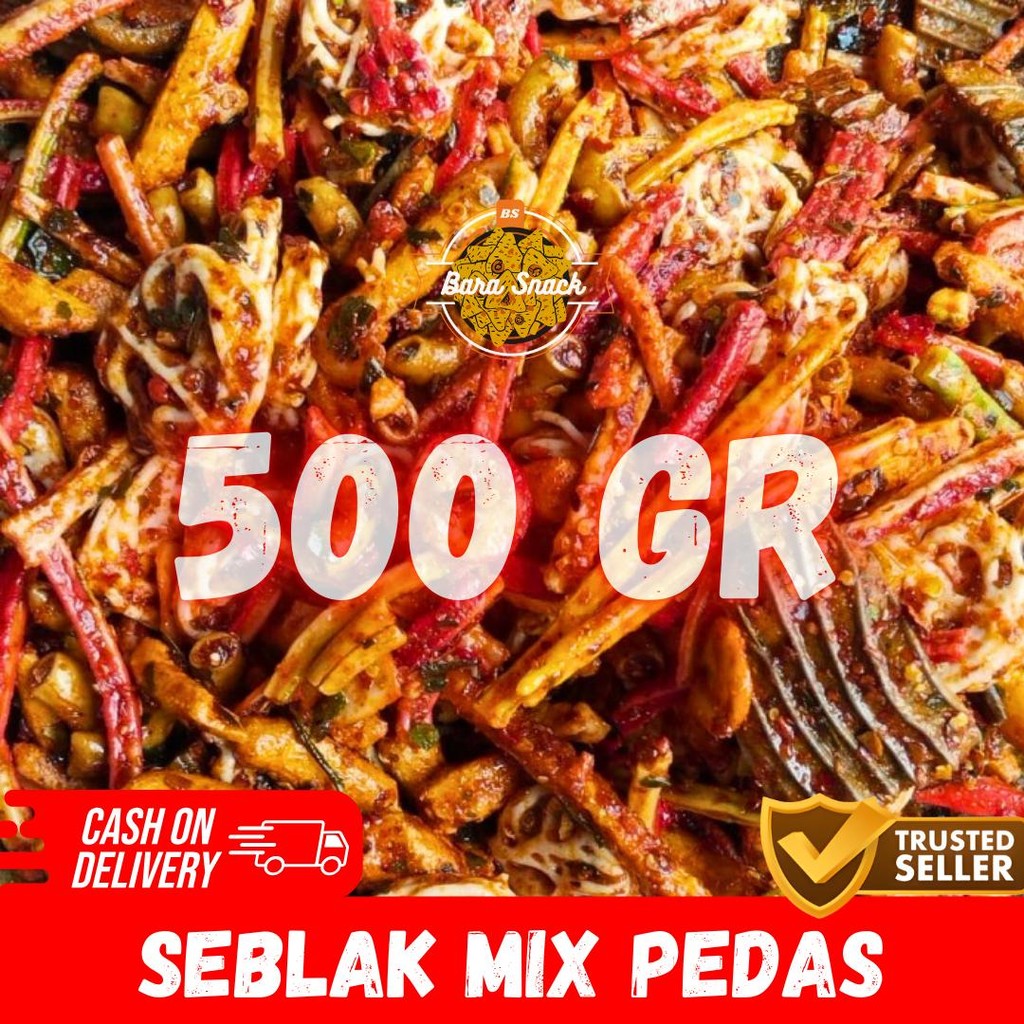 

[ 500gr ] Kerupuk Seblak Mix Super Pedas / Seblak Campur Pedas / Camilan Snack Kiloan Murah