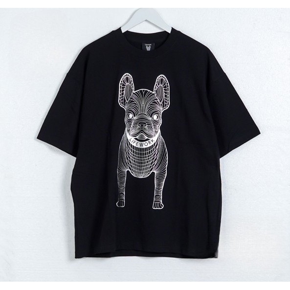Kaos LIFE WORK RADOG WHITE BLACK Tshirt