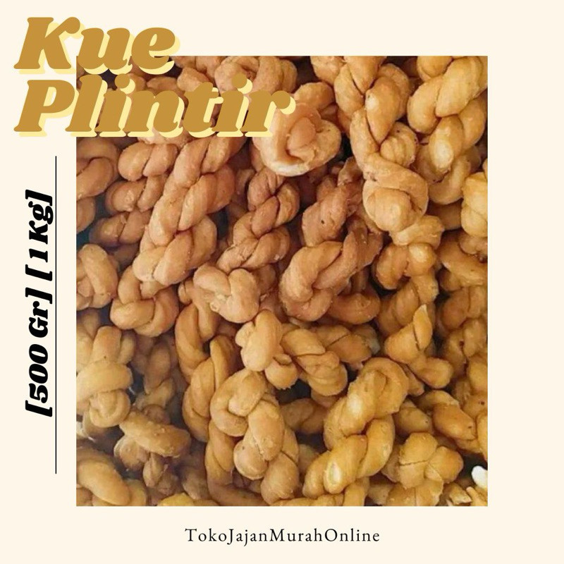 

Kue Pluntir Manis Jajan Jadul Favorit Biskuit Plintir Kue Plintir [500 gr] [1 kg] Promo COD