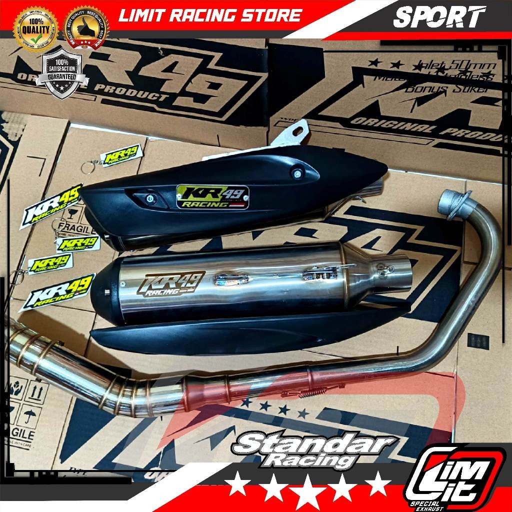 Terbaru Knalpot Standar Racing Ori Ramah Lingkungan Gantungan Fleksibel PNP Semua Motor Vixion R15 C