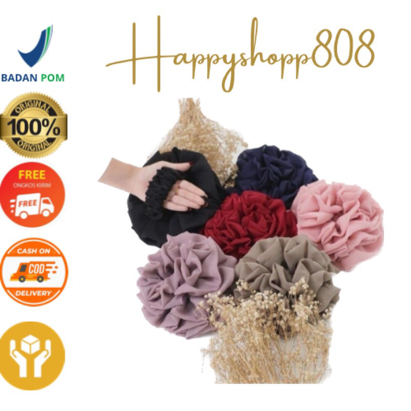 KARET HIJAB BROKOLI / CEPOL BROKOLI / IKAT MAWAR / CEPOL MAWAR