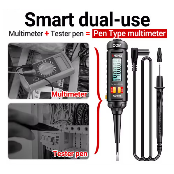 Tespen Digital Multimeter / Tespen Kabel Putus / Obeng Tespen Multi Tester AC DC