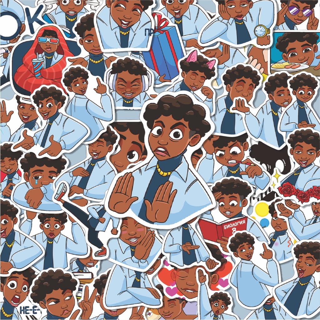 

100PCS Lucu Stiker Mike Stiker Aesthetic Stiker Anti Air Stikers Berperekat Waterproof sticker decal buat Motor Helm Buku Journal Koper Casing HP Laptop Botol Minum Hadiah anak