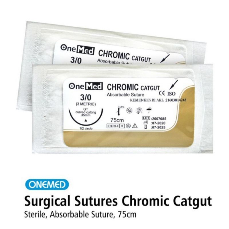 [DISKON] Benang Jahit Catgut Chromic OneMed Eceran