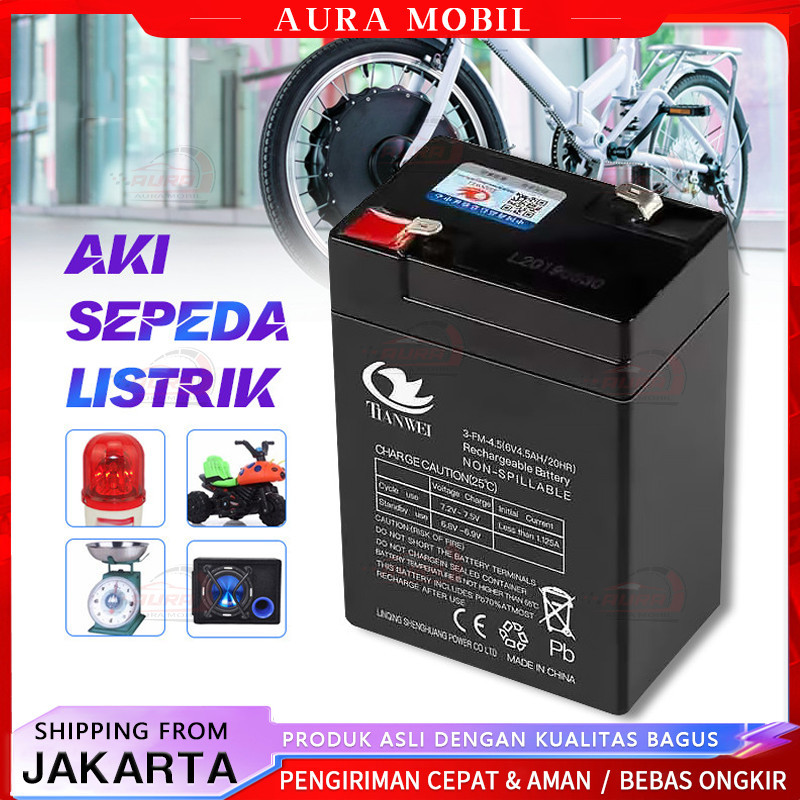 Baterai Aki Kering 6V 4,5Ah Aki Kering Aki Mobil Mainan 6V Battery UPS ACCU 6V /Aki Kering Sprayer E