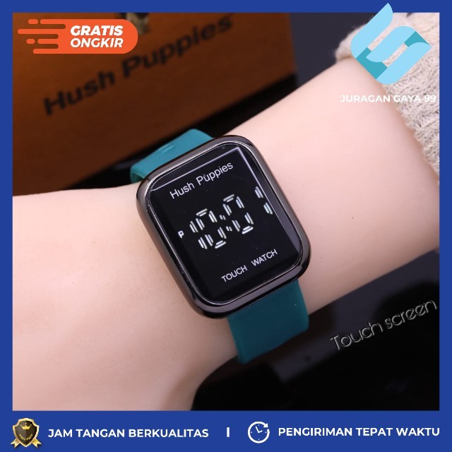 Jam Tangan Wanita Fashion Hush Puppies LS 5623 LED Touch Watch - Bisa Bayar Ditempat - COD - Murah