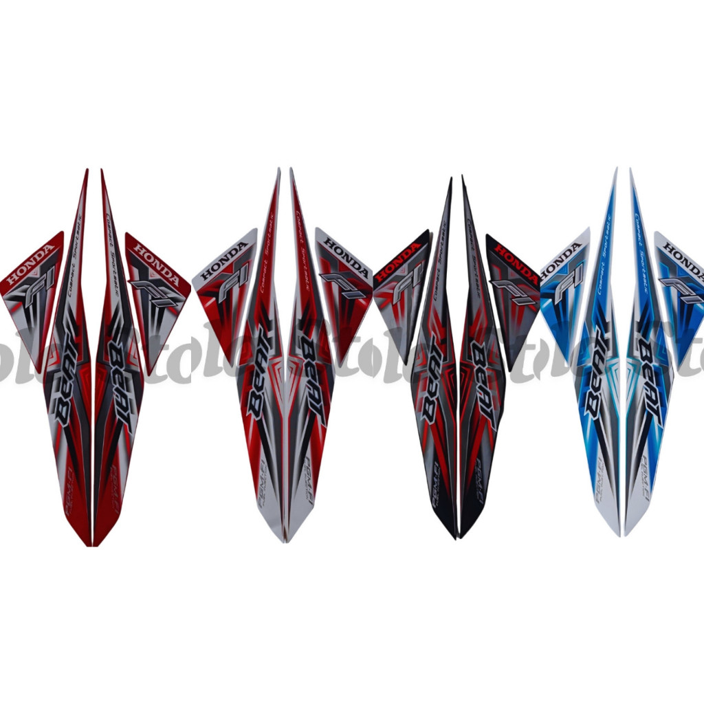 STIKER STRIPING HONDA BEAT FI 2015 FULL STIKER LIS BODY MOTOR BEAT FI 2015 STANDAR