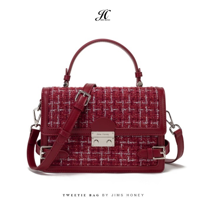 ✨W.H.Sw✨ - TERBARU Jims Honey - Tweetie Bag - Tas Selempang Wanita - Red