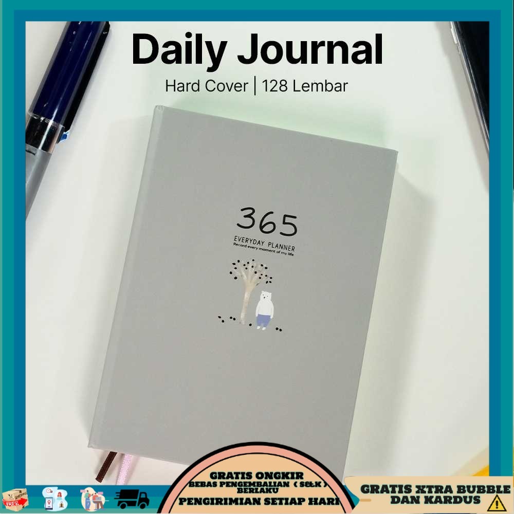 

TQK - DingDongTu Buku Diary 365 Hari Daily Journal Hard Cover 128 Lembar - DDT-4083