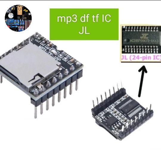 Df player mp3 tf 24 pin module 24pin TF card  ic uno mega jws esp-32