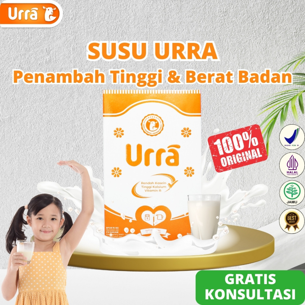 

Urra Susu Kambing Saanen Eropa Original Penambah Berat Badan Dan Tinggi Badan Anak - 1 Box (200gram)