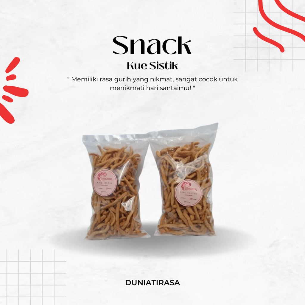 

DUNIATIRASA MAKANAN RINGAN KUE SISTIK RASA ORIGINAL KEMASAN 1KG