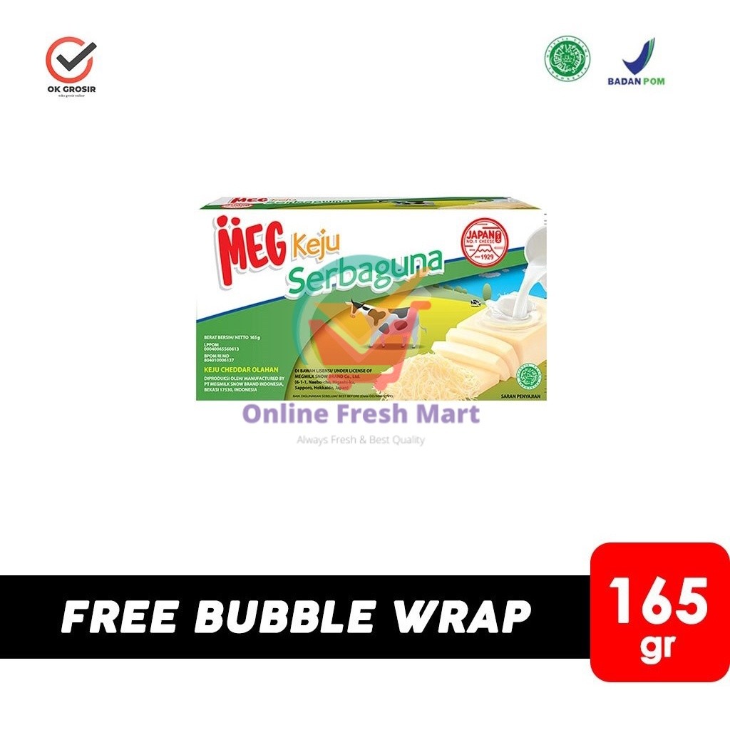 

Meg Keju Cheddar 165gr Serbaguna - Online Fresh Mart Denpasar