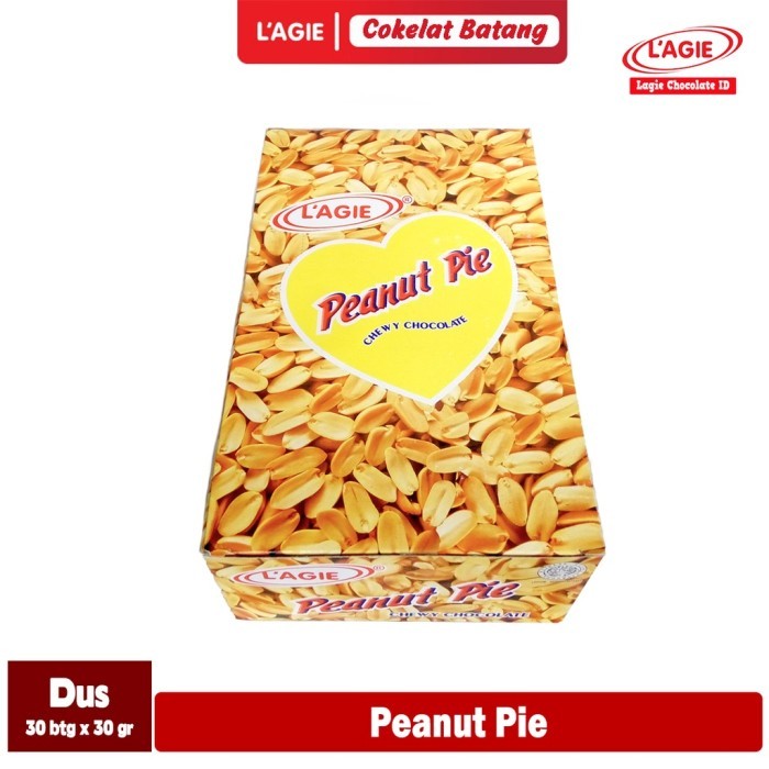 

LAGIE Peanut Pie 1Box Isi 30pack (1pcs/ 30gr) - Coklat Kacang