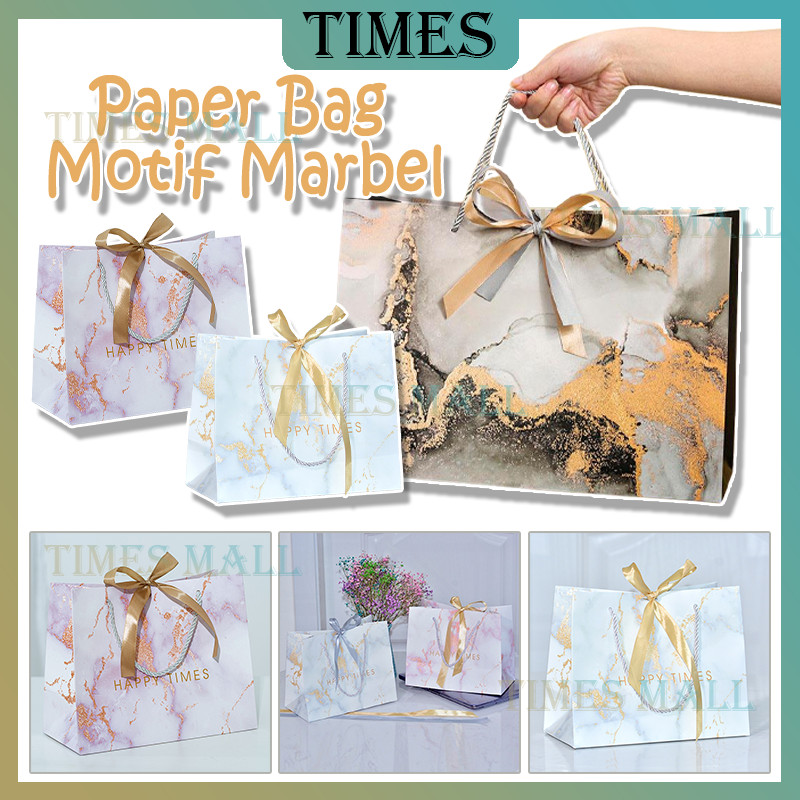 

Paper Bag Motif Marbel /Kantong Goodie Paper Bag Marble /Paperbag Marble Elegan / Paper Bag Marmer Vintage + Pita