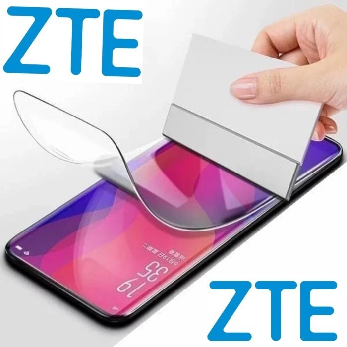 Anti Gores Hydrogel HP ZTE  Axon Semua Tipe Full Cover Depan Belakang Clear Blue Matte