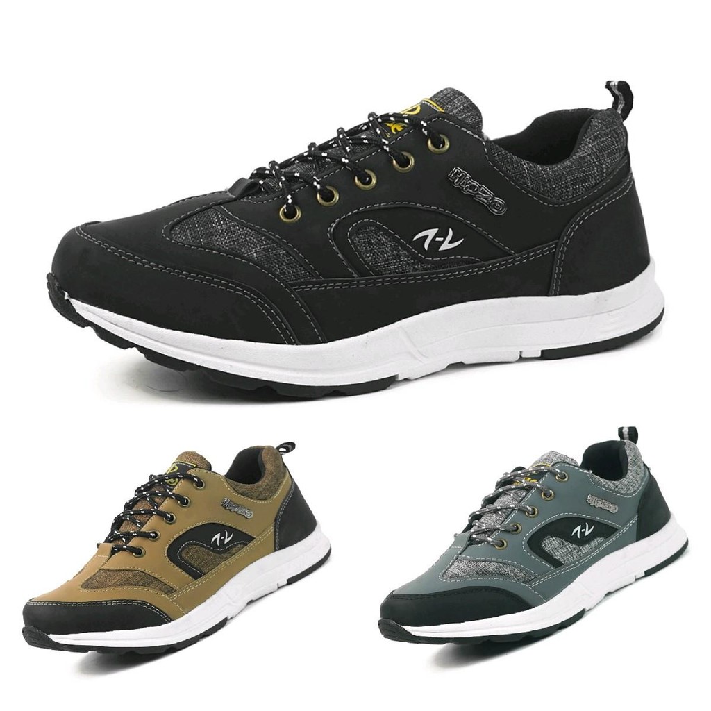 Original Hipzo Sepatu Casual Lokal M-58 Pria Wanita Kasual Shoes Kerja Hitam