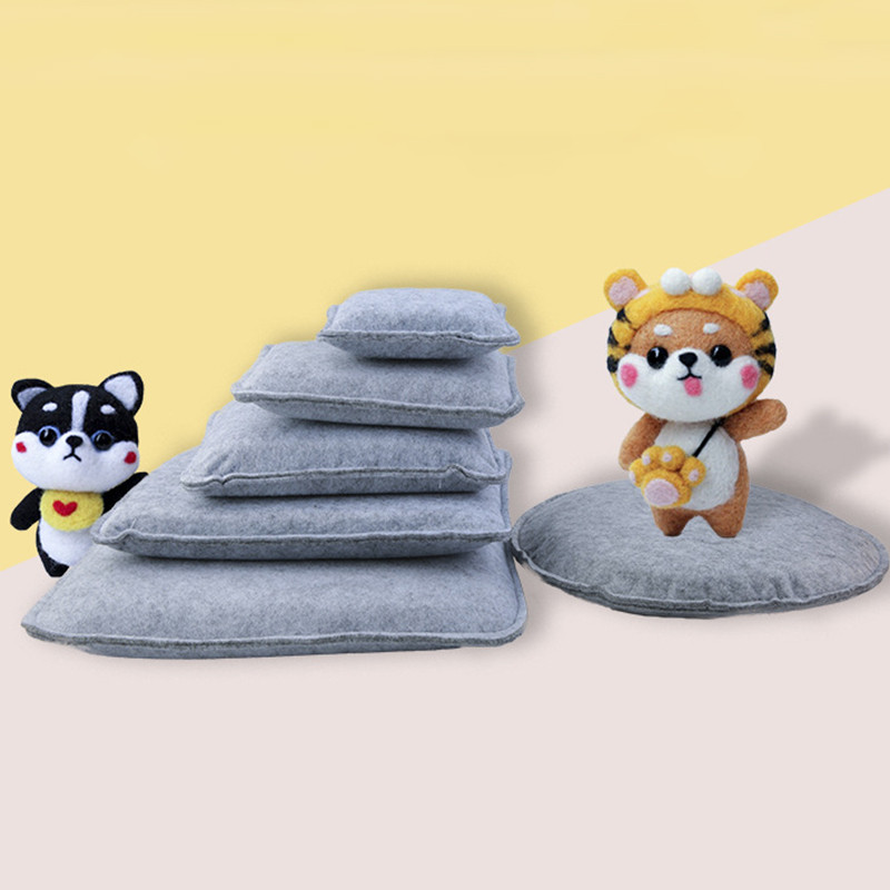 

Wool Felt Cushion DIY Poke Craft Tools for Needle Kit Felting Plush Toys Wear-resistant Felt Pad Durable Shockproof Poke Art Mat