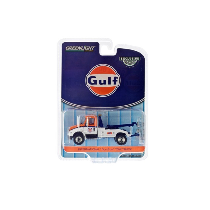 Diecast Greenlight Durastar 4400 Tow Truck Gulf Oil “That Good Gulf Gasoline"