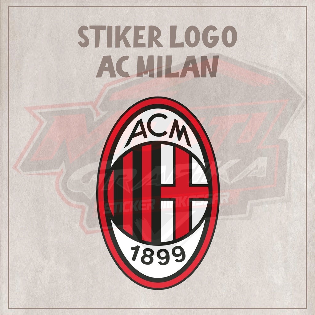 

Stiker Sticker Helm LOGO laptop Handphone Motor Mobil AC MILAN Multi Stiker
