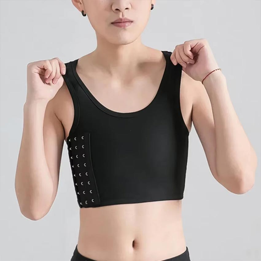 new terbaru breast binder half kait hook sport bra chest binder perata dada korset dada wanita