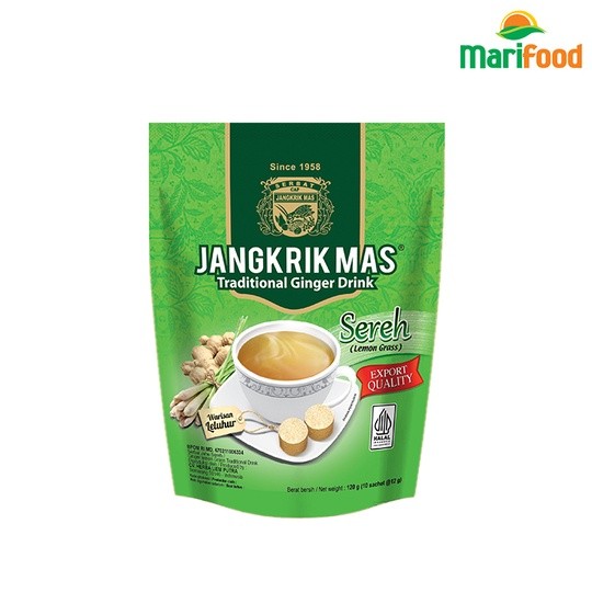 

Minuman Serbat Jangkrik Mas rasa Sereh (isi 10 sachet)