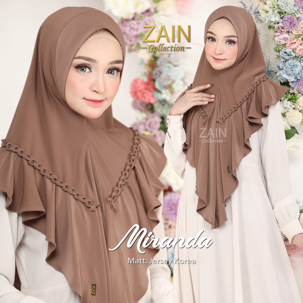 Miranda - Jilbab Instan Jersy Korea Ori Zain Collection BISA COD