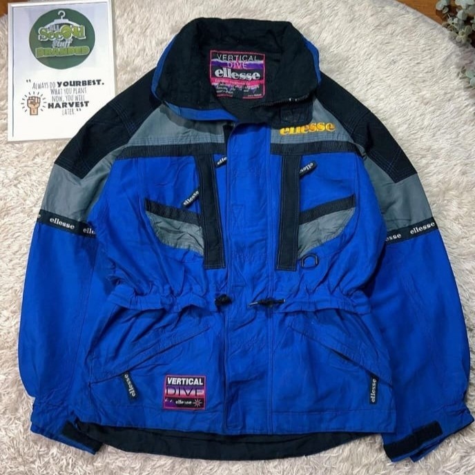 jaket snow ski vintage rare ellesse vertical dive