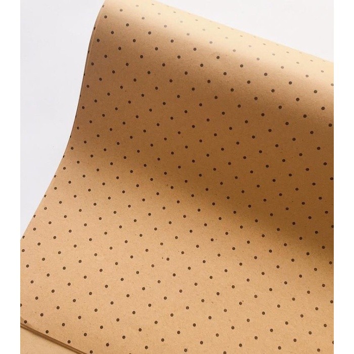 

Kertas Kado Premium Brown Polkadot