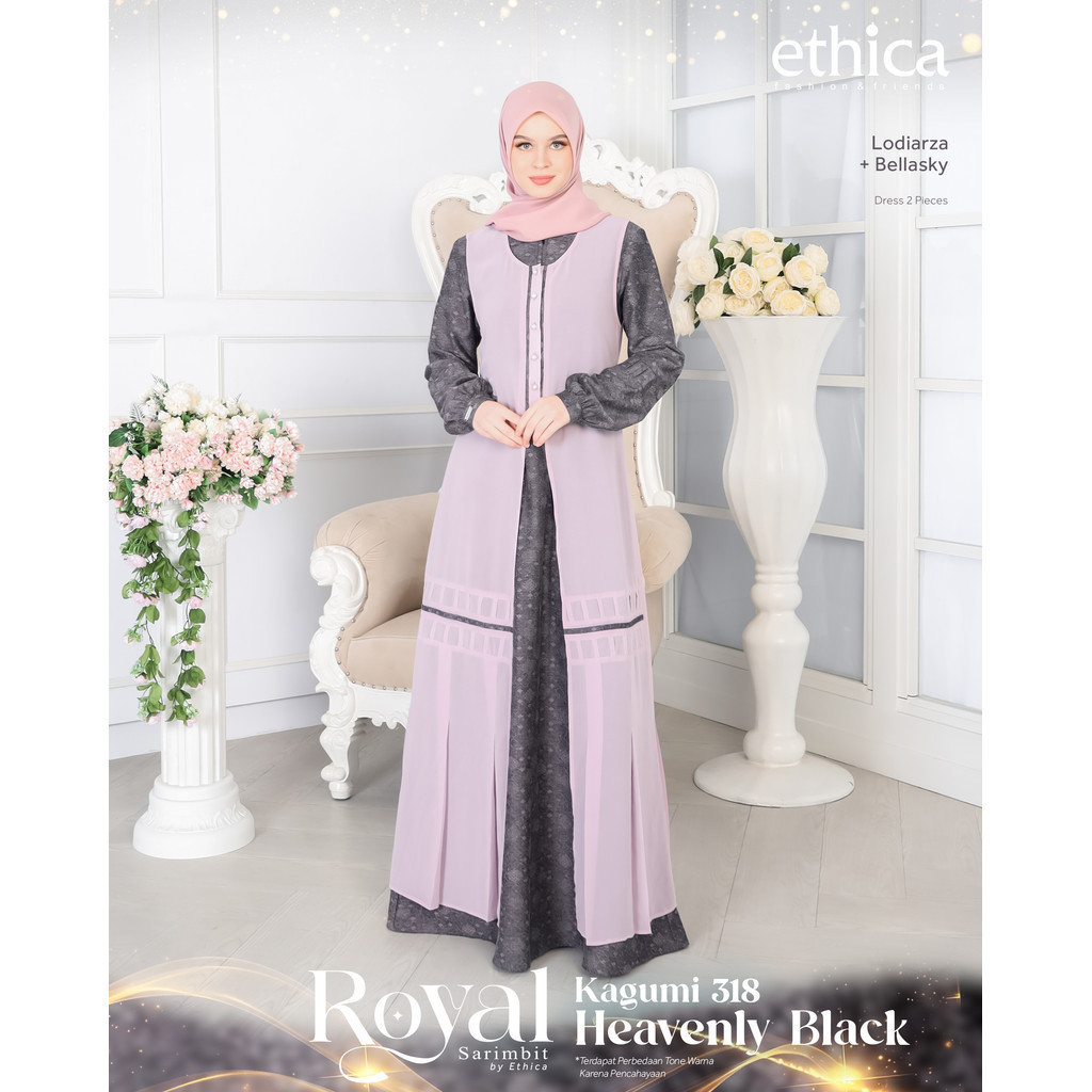 Ethicastore.Bdg Sarimbit Royal Keluarga Gamis Ibu Wanita Dewasa Kagumi 318 by Ethica Original Brande