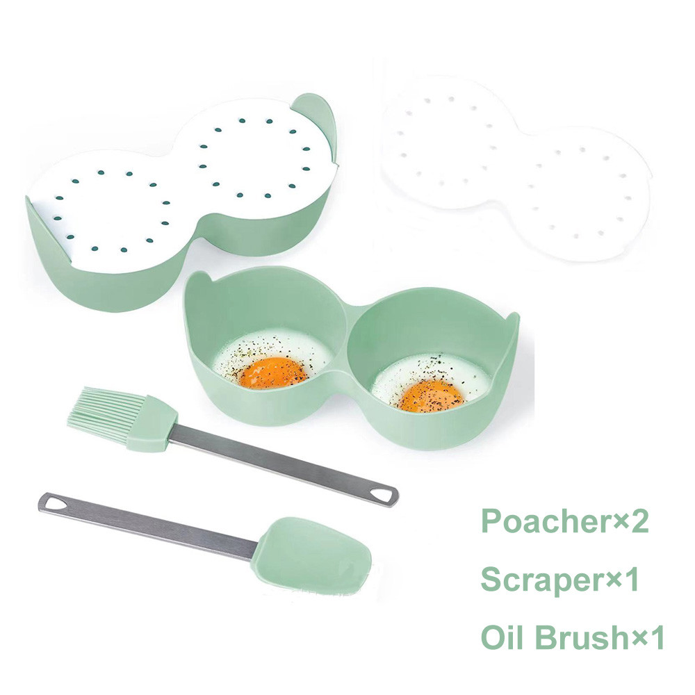 Silicone egg poacher multifunctional silicone egg cup breakfast boiled egg cooking tool egg cup kitc