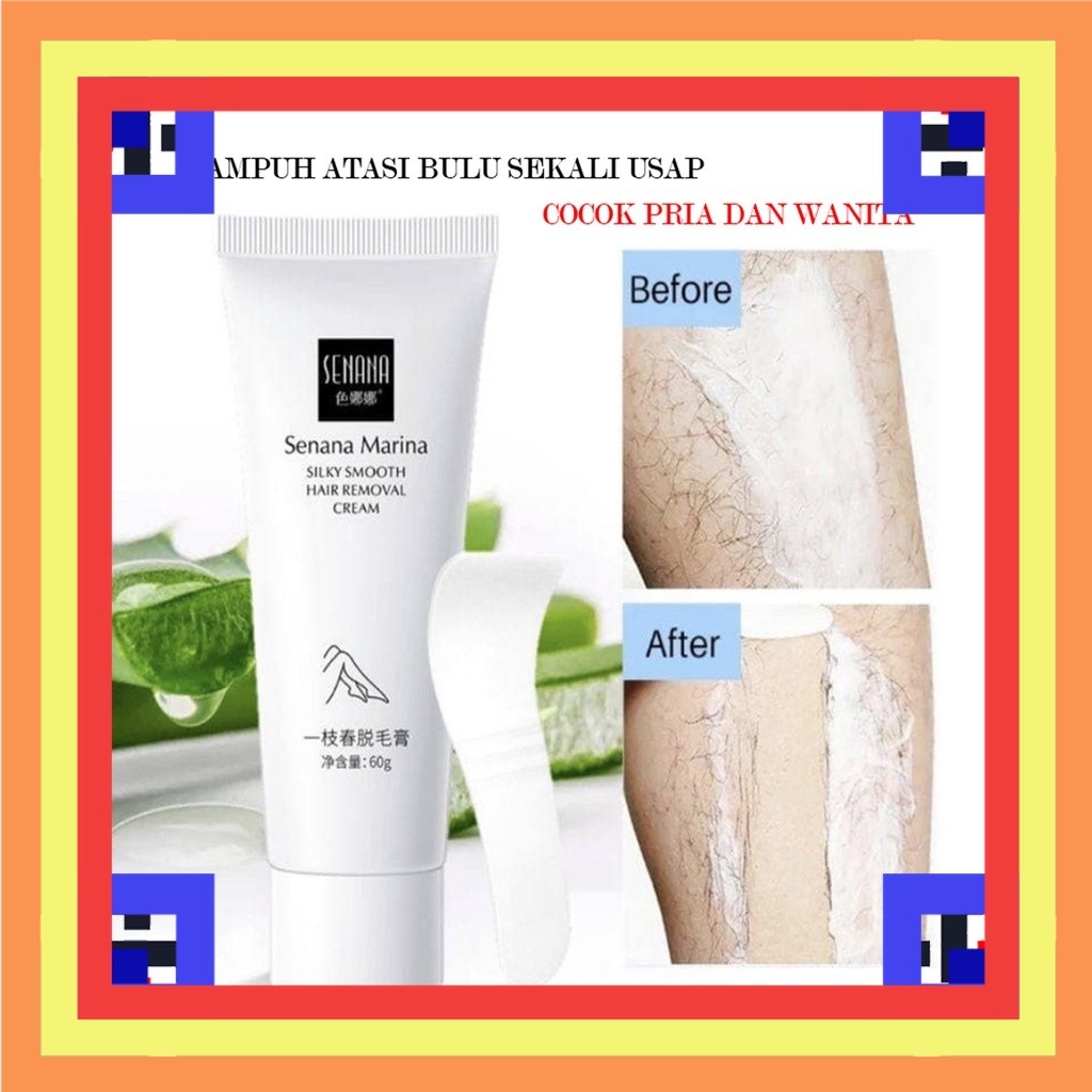 SENANA MARINA Krim Pembersih bulu HAIR REMOVAL Ampuh Sampai Akarnya