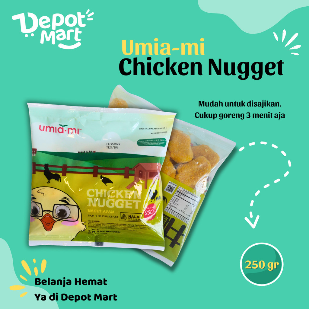 

Umiami Chicken Nugget 250g Naget Ayam Depot Mart